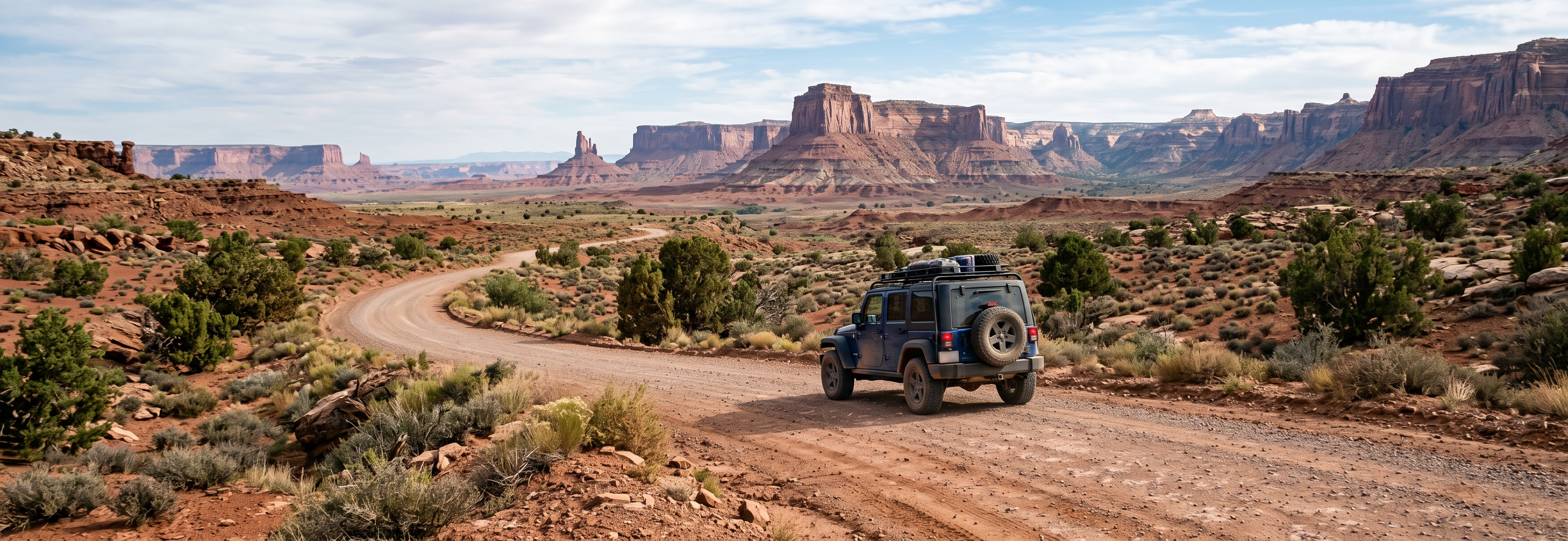 Dirt Roads und Gravel Roads in den USA (illustrative KI-Grafik)