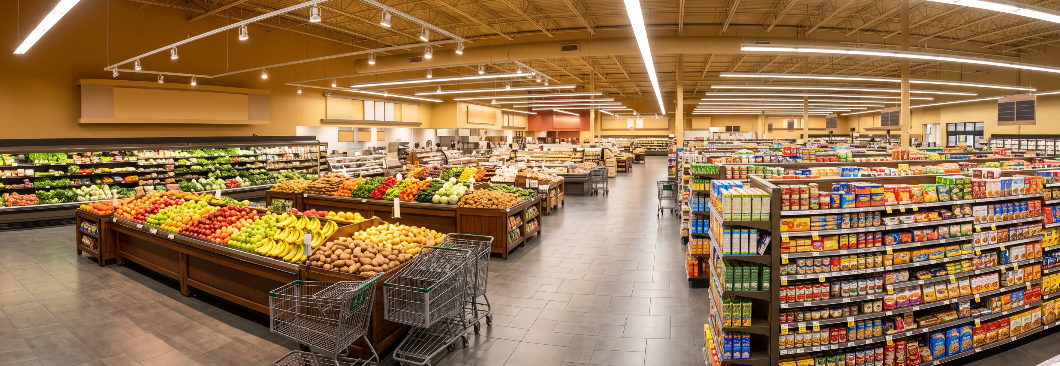 Supermarkt in den USA (illustrative KI-Grafik)
