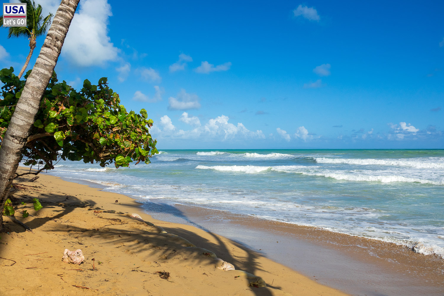 Aufgew&uuml;hlter Atlantik am Playa Cos&oacute;n im Morgenlicht
