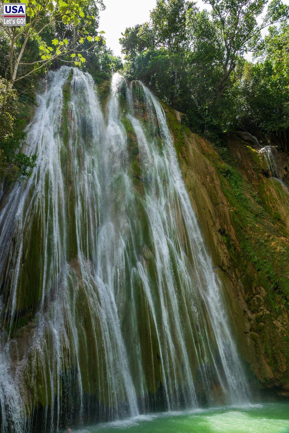 El Lim&oacute;n Wasserfall, Halbinsel Samana, Dominikanische Republik