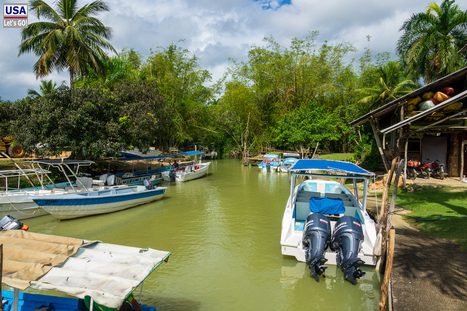Anlegestelle am Rio Cano Hondo, Los Haitises