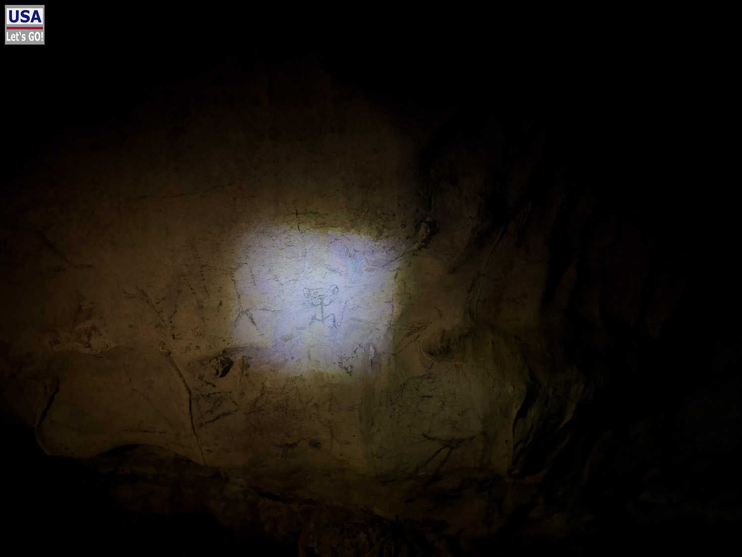 Felsmalereien in der Cueva de la Arena