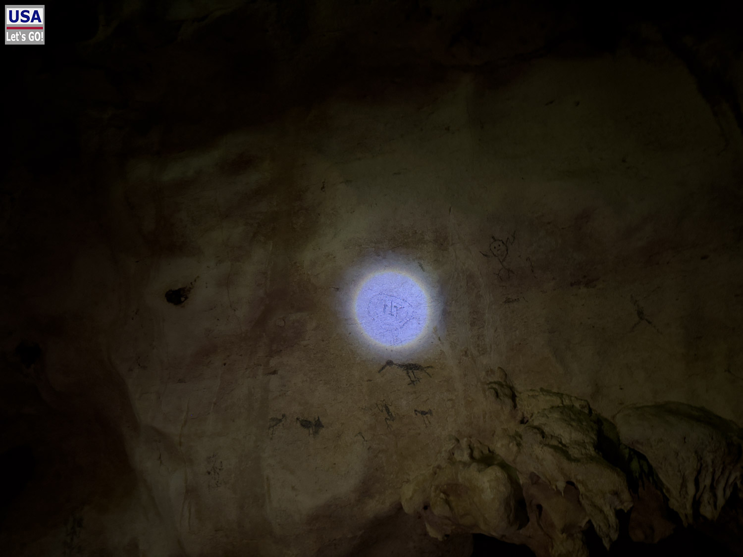 Felsmalereien in der Cueva de la Arena