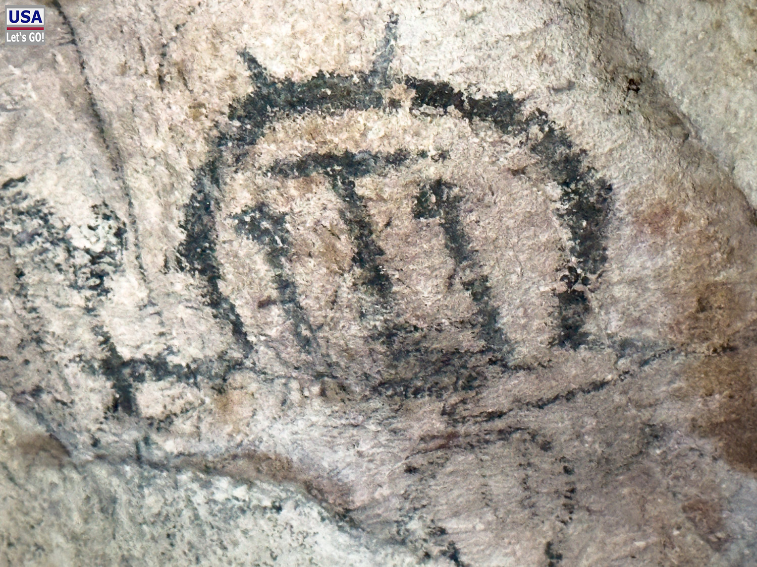 Felsmalereien in der Cueva de la Arena