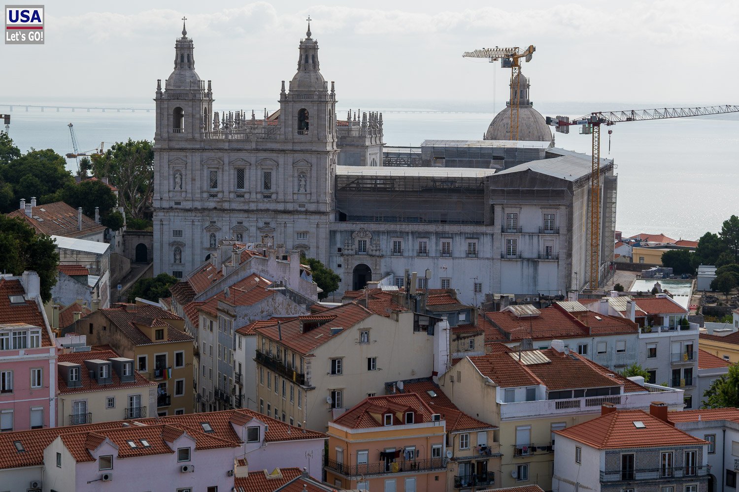 Igreja de São Vicente de Fora vom Torre da Igreja aus gesehen