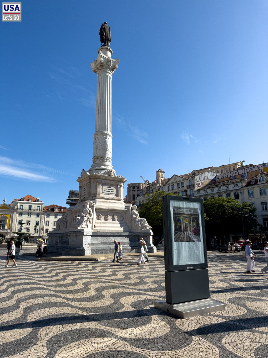Säule mit der Statue von Dom Pedro IV. auf dem Rossio