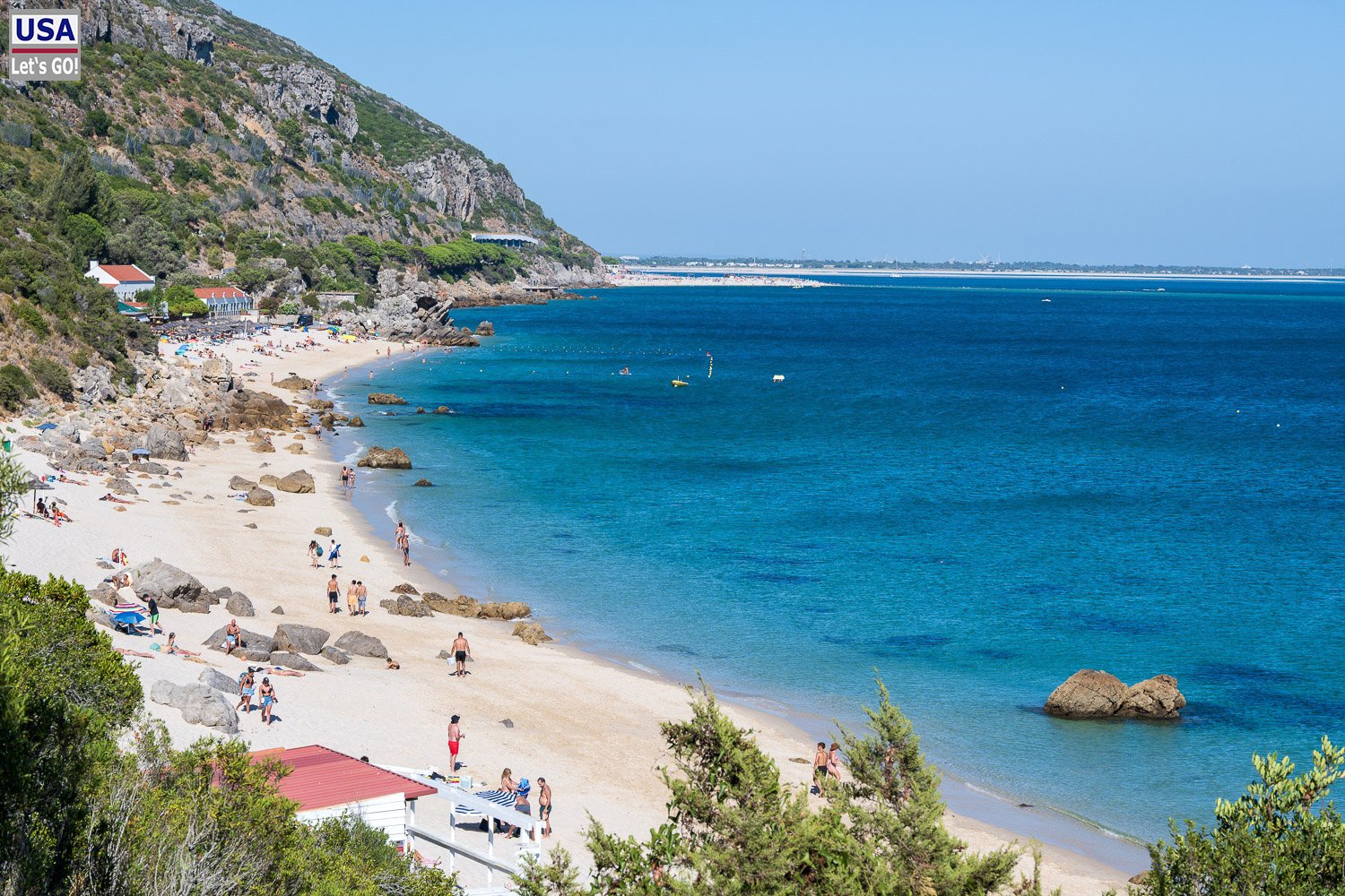 Praia de Galapinhos und die Bucht im Naturpark Arrábida
