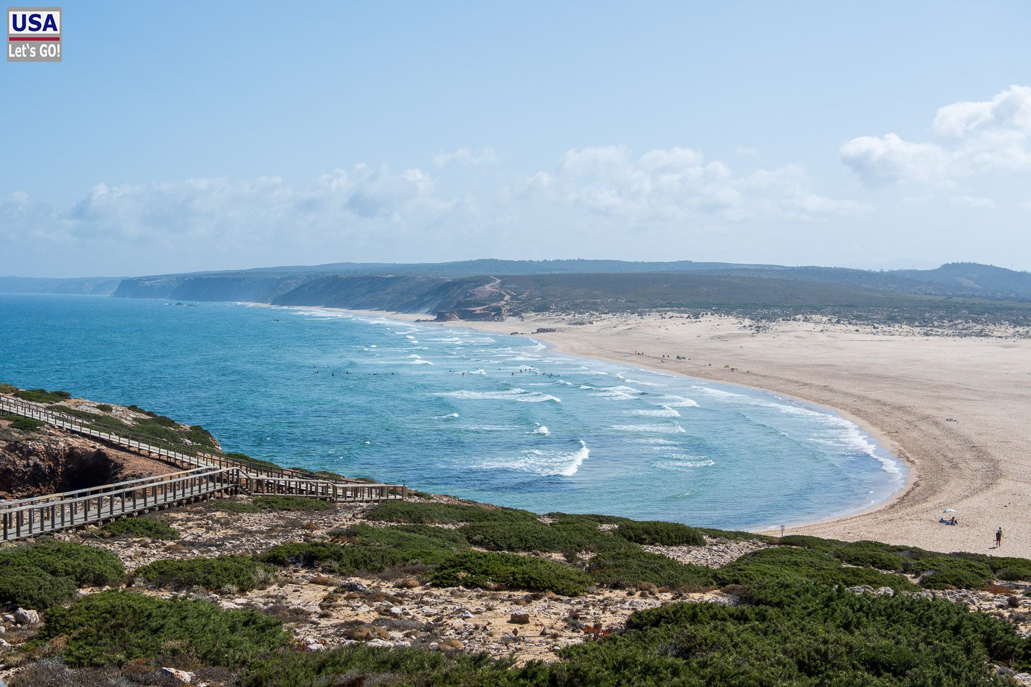 Weite Bucht der Praia da Bordeira
