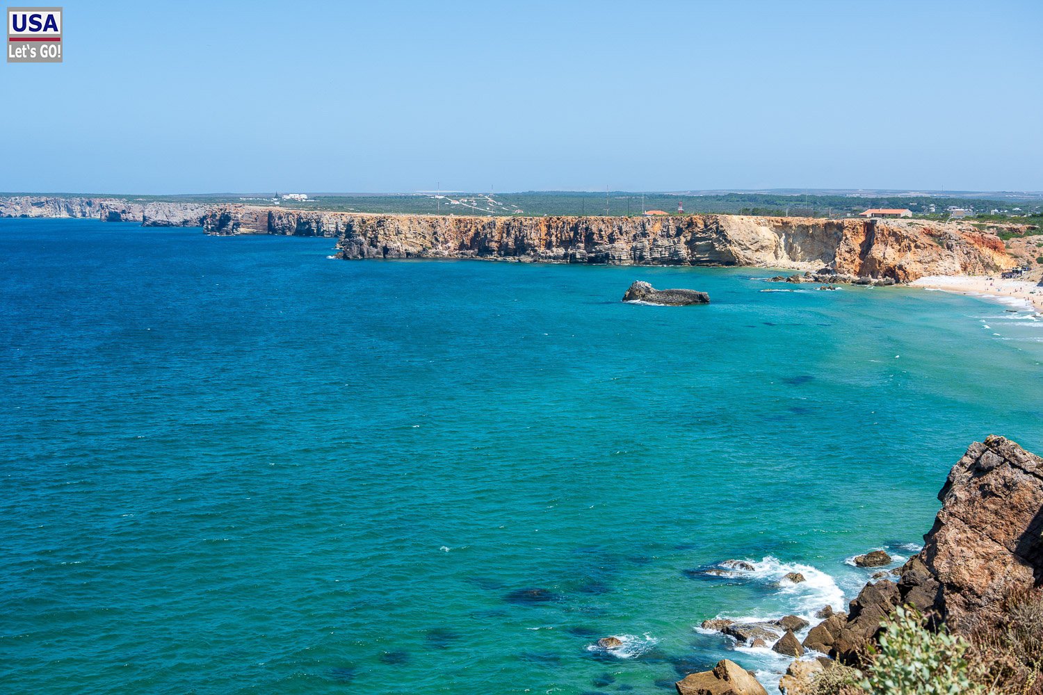 Küstenlinie bei Sagres mit Blick nach Osten