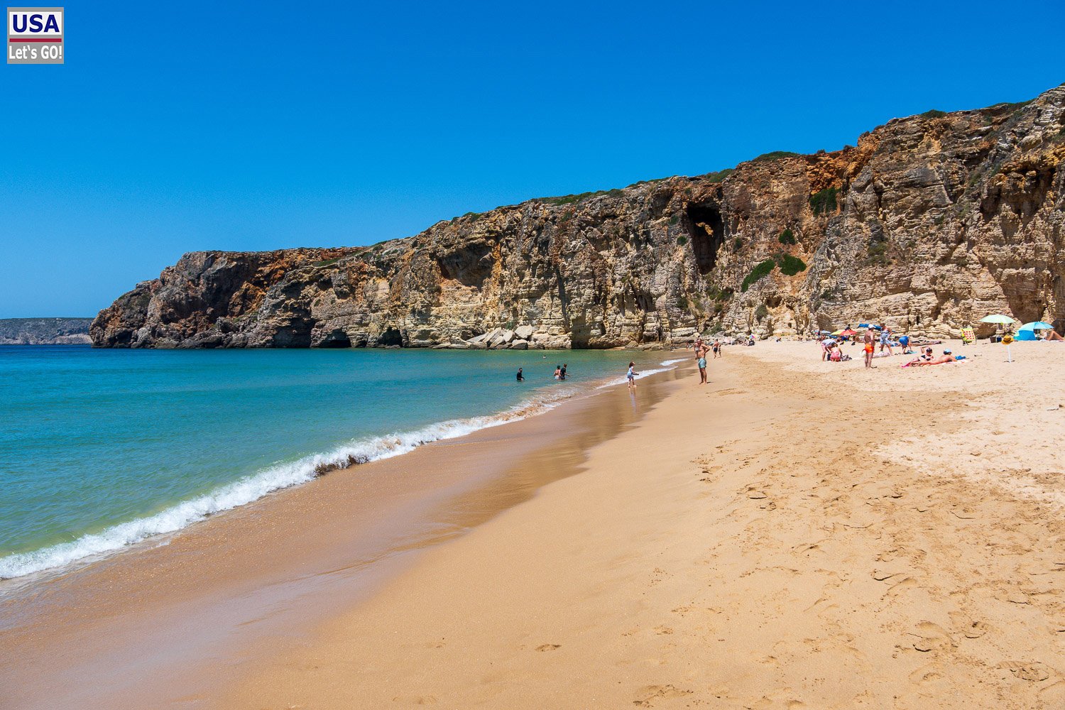 Praia do Beliche mit Steilküste