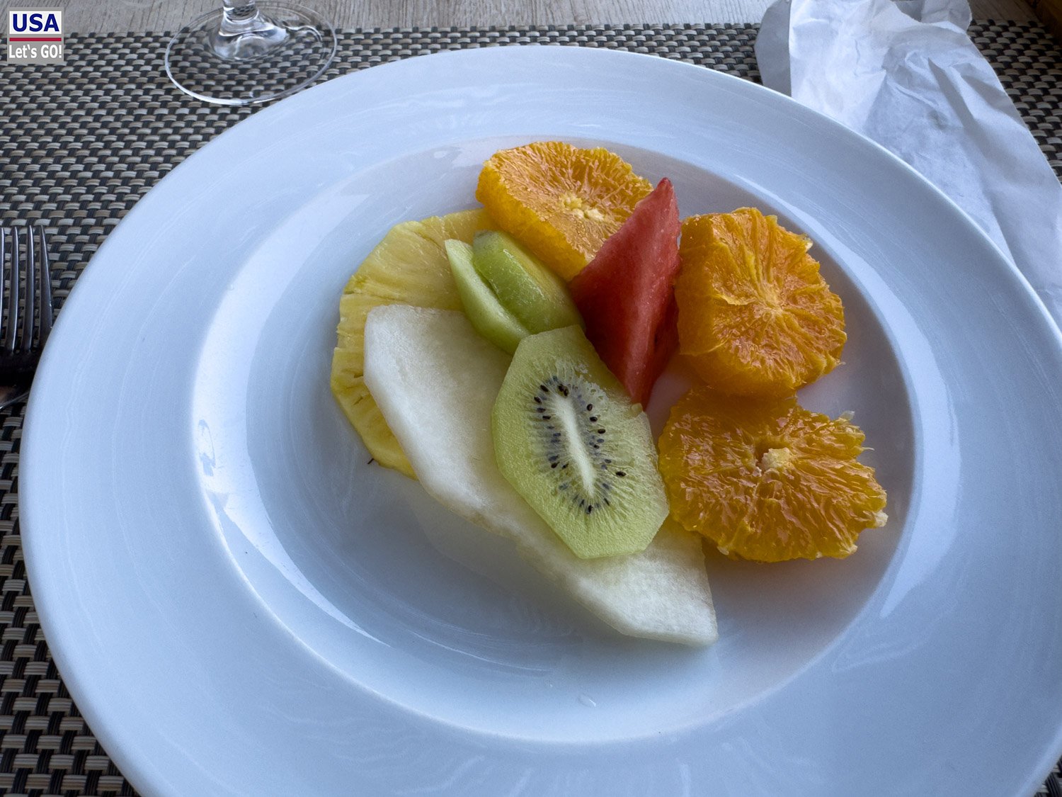 Obstteller als Dessert