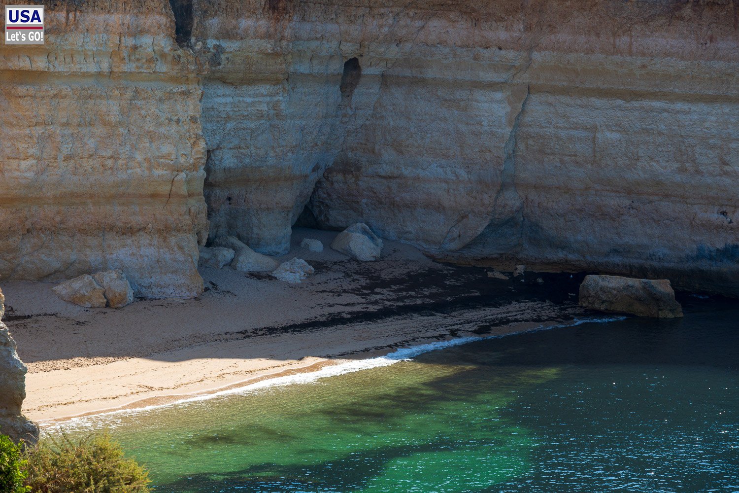 Strand in der Benagil Cave