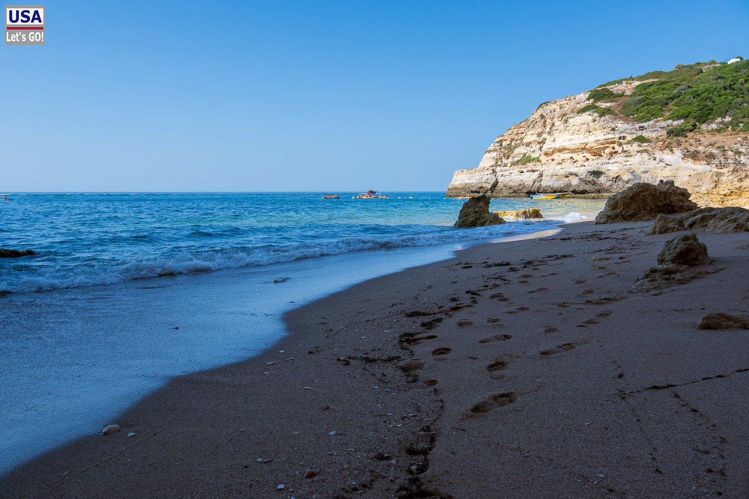 Praia de Benagil am Vormittag