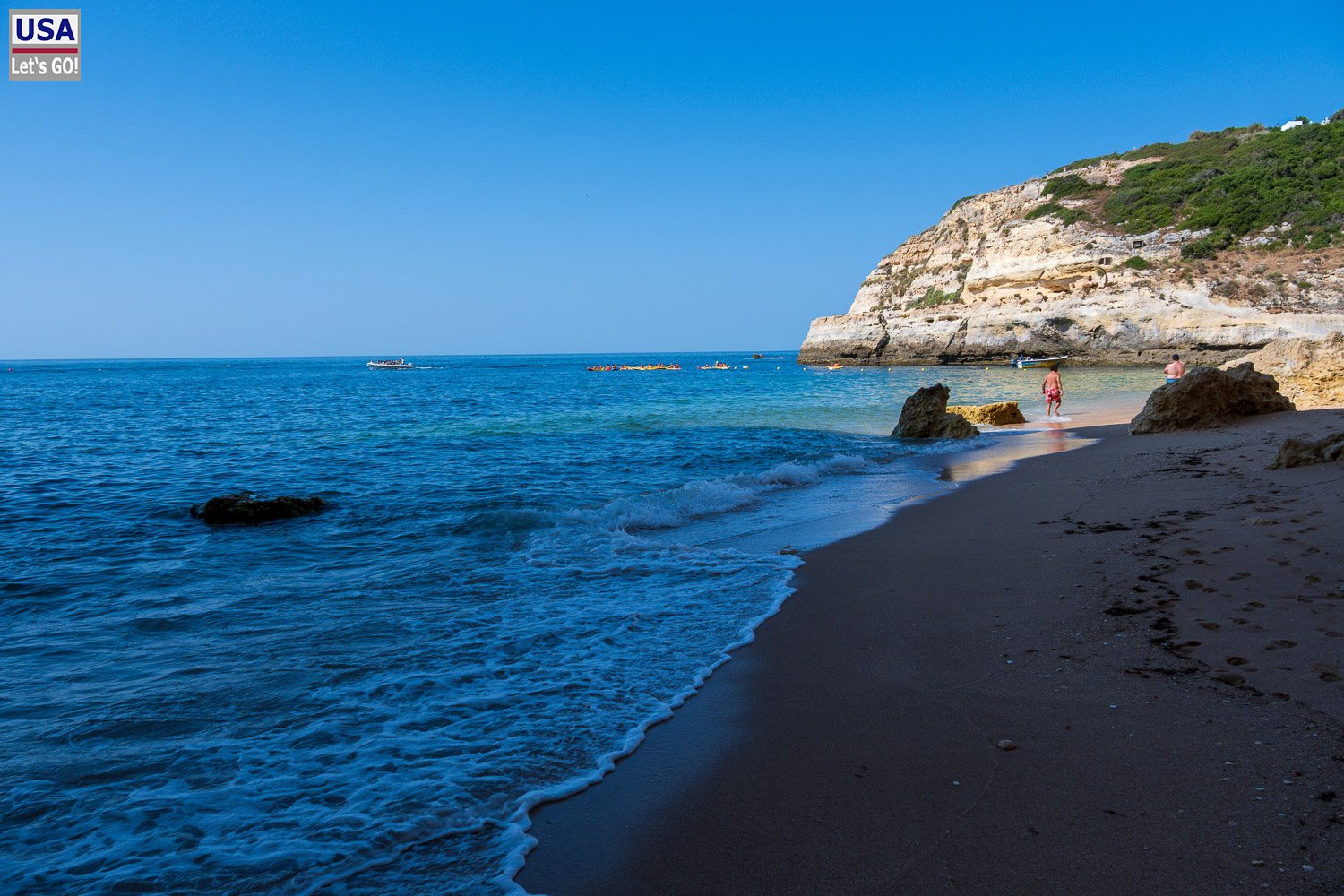 Ufer der Praia de Benagil