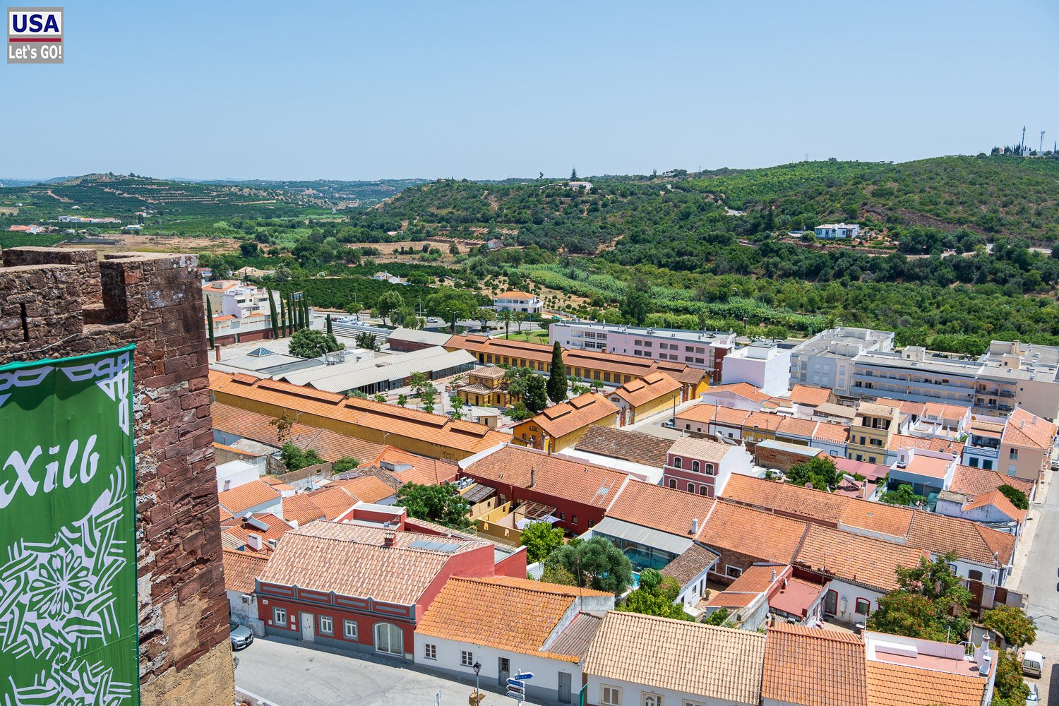 Blick vom Castelo über Silves
