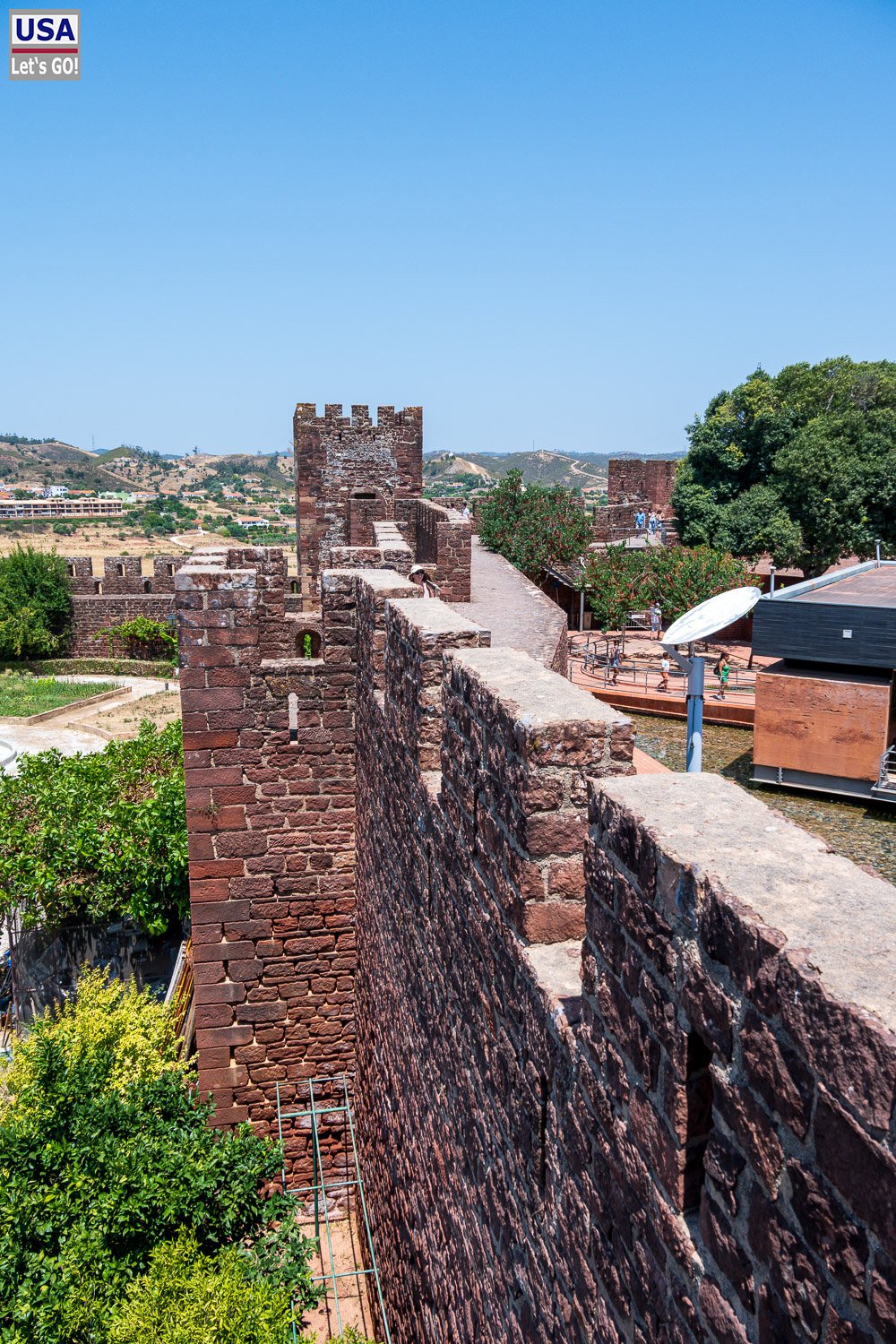 Wehrgang auf der Burgmauer von Silves