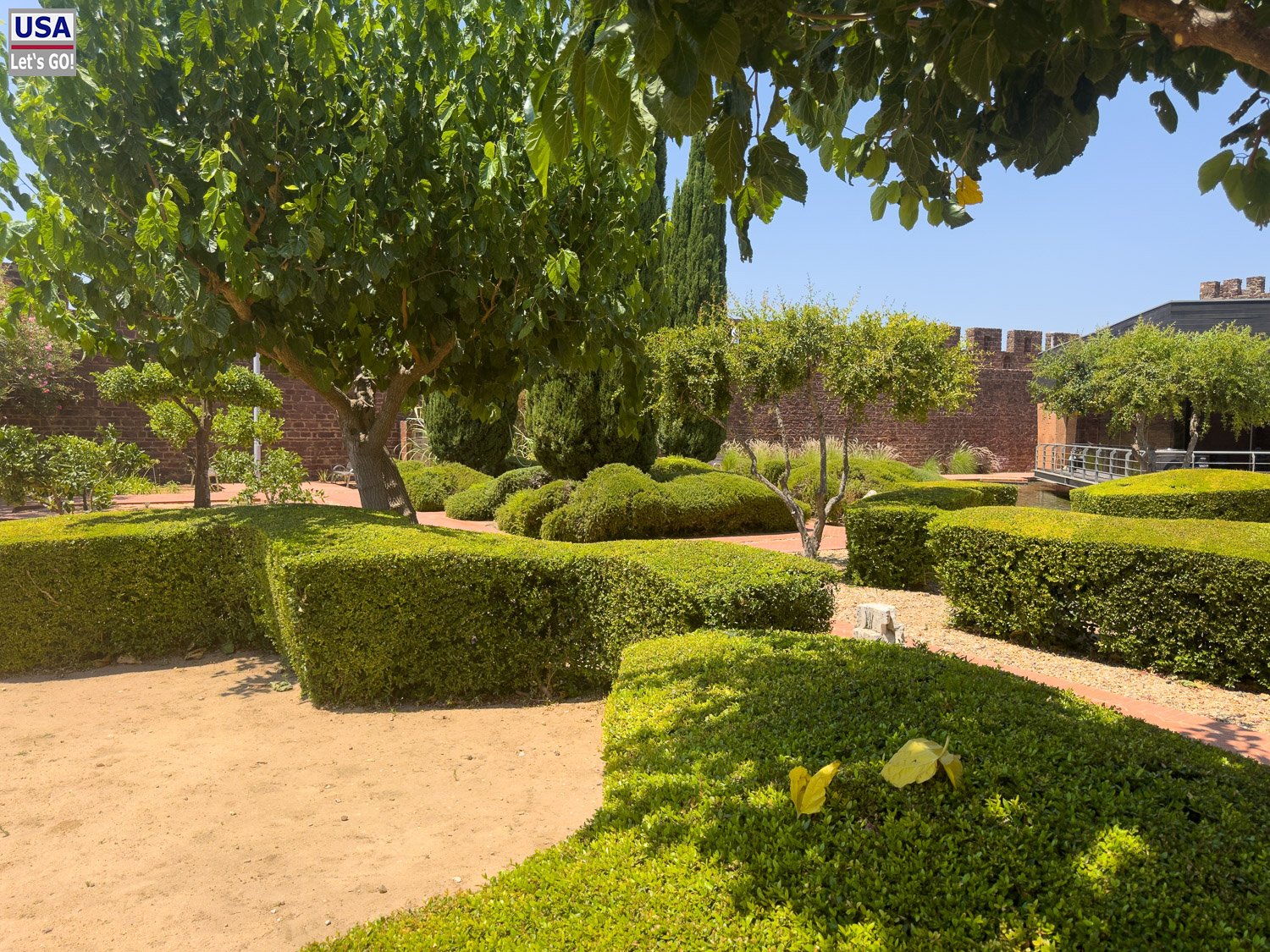 Gartenanlage innerhalb der Burg von Silves