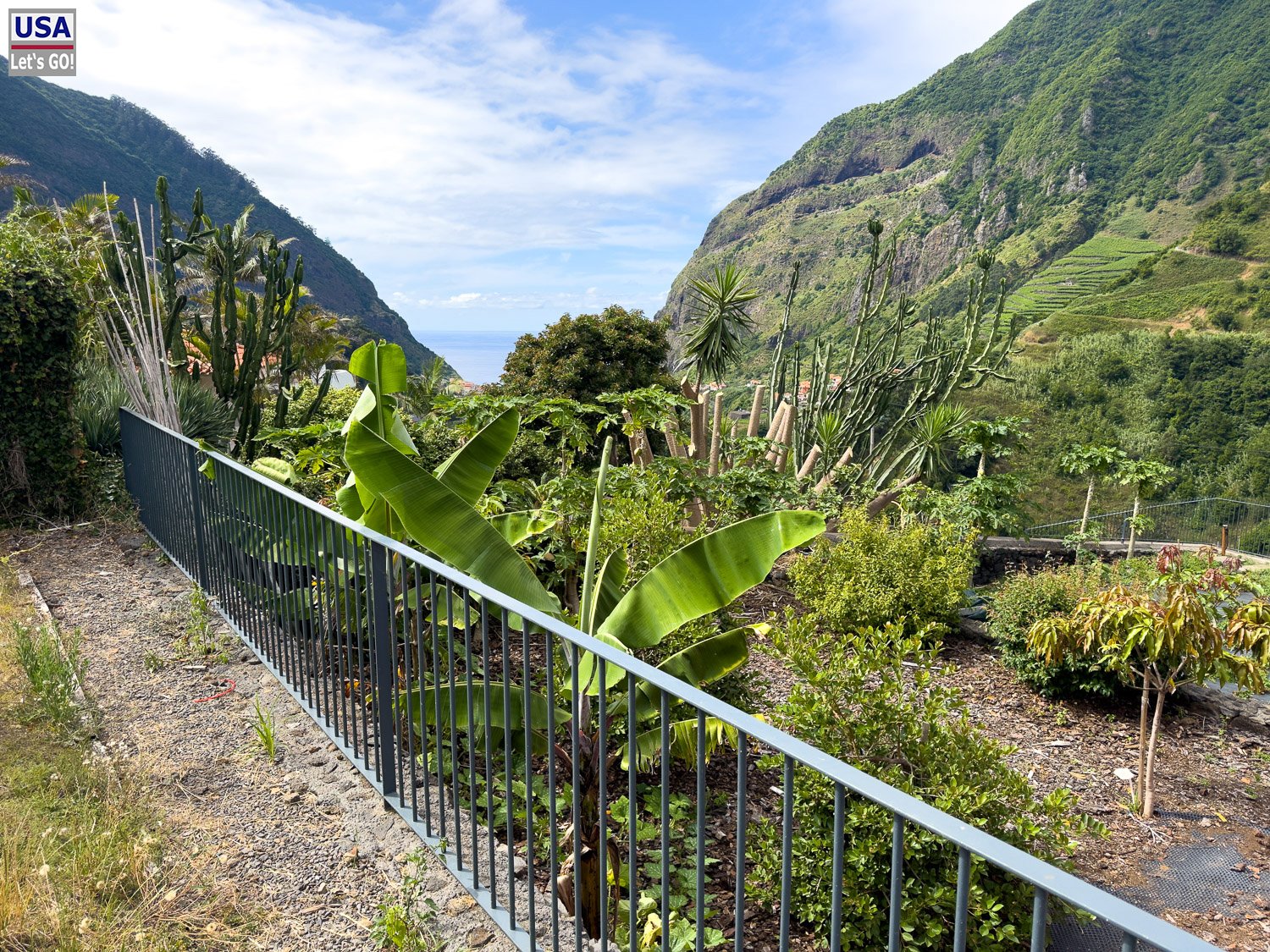 Garten der Quinta Vale Vitis mit Bergblick
