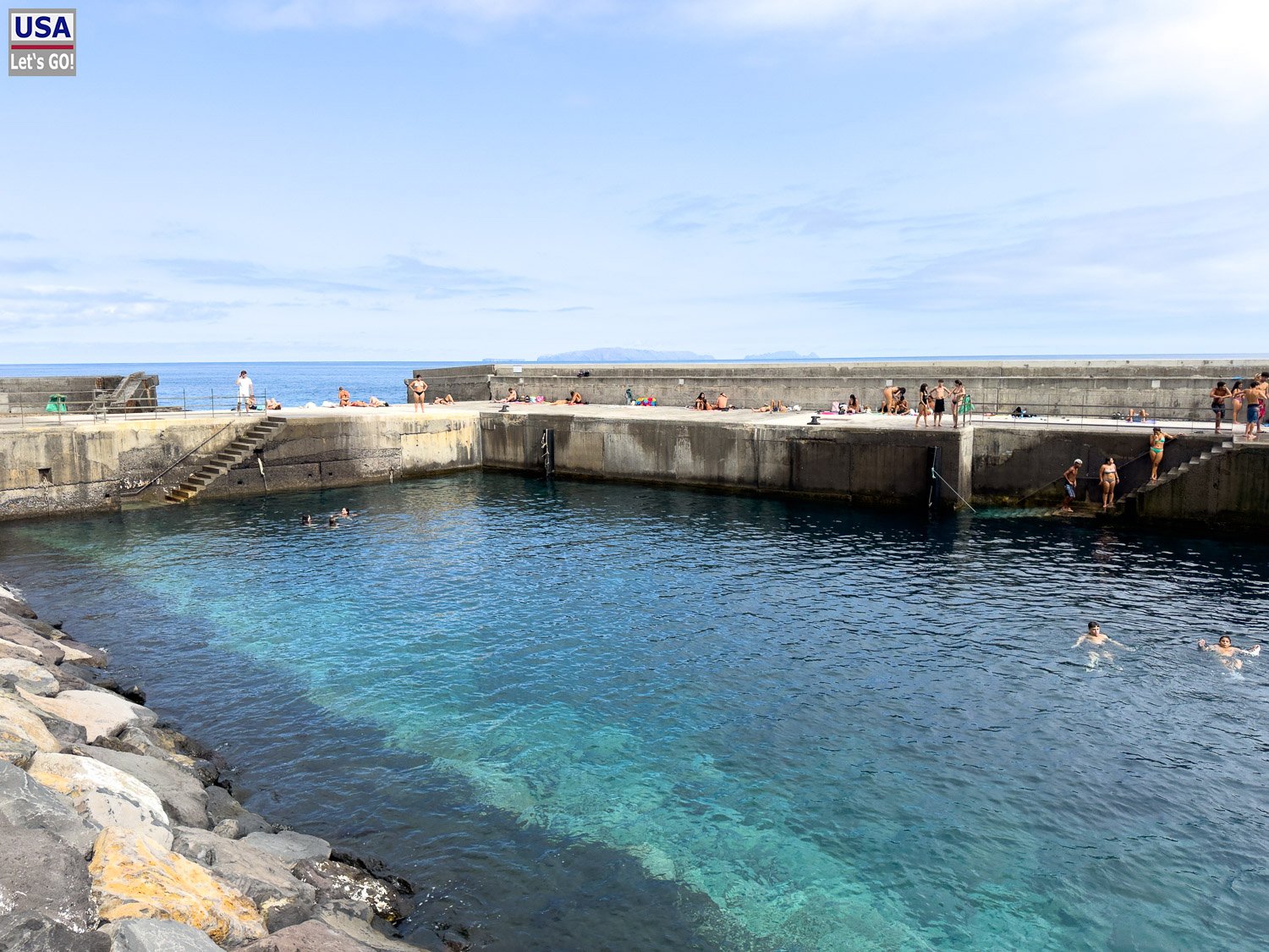 Öffentlicher Salzwasserpool in Santa Cruz