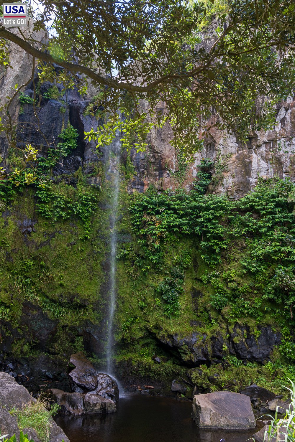 Wasserfall Salto da Farinha zwischen Felsen