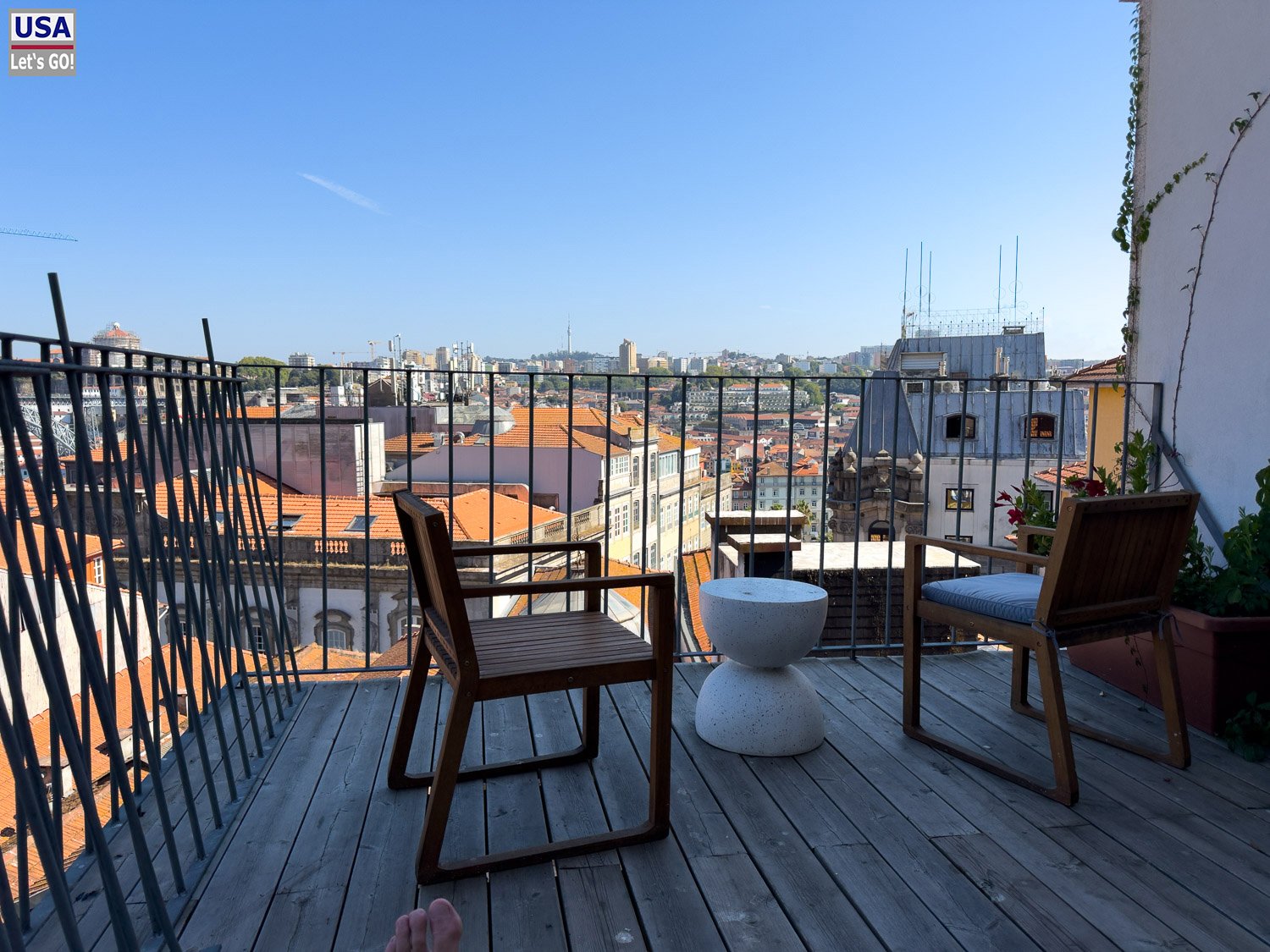 Dachterrasse des Cale Guest House