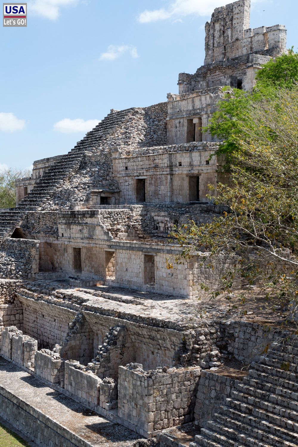 Edzna Edificio de los Cinco Pisos
