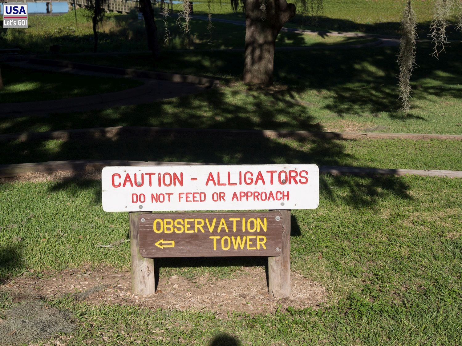 Brzos Bend State Park Caution Alligators